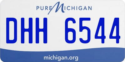 MI license plate DHH6544