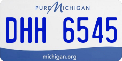 MI license plate DHH6545