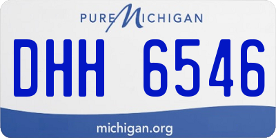 MI license plate DHH6546