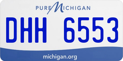 MI license plate DHH6553