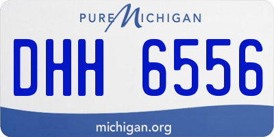 MI license plate DHH6556