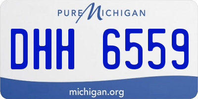 MI license plate DHH6559