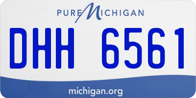 MI license plate DHH6561