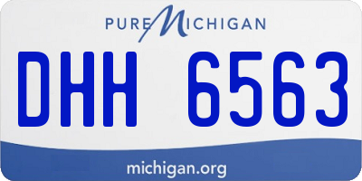 MI license plate DHH6563
