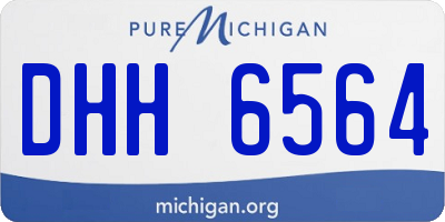 MI license plate DHH6564