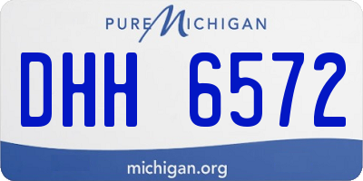 MI license plate DHH6572
