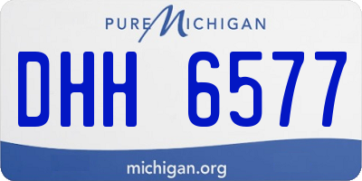 MI license plate DHH6577
