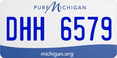 MI license plate DHH6579
