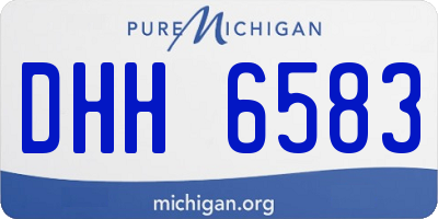 MI license plate DHH6583