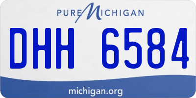 MI license plate DHH6584