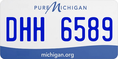 MI license plate DHH6589