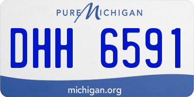 MI license plate DHH6591