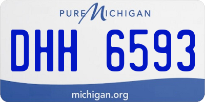 MI license plate DHH6593