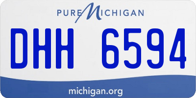 MI license plate DHH6594