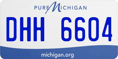 MI license plate DHH6604