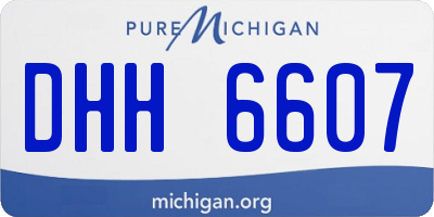 MI license plate DHH6607