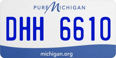MI license plate DHH6610