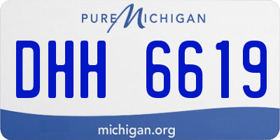 MI license plate DHH6619