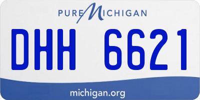 MI license plate DHH6621