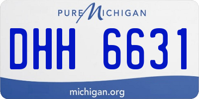 MI license plate DHH6631