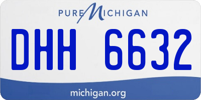 MI license plate DHH6632
