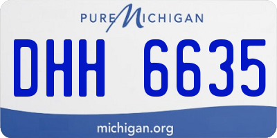 MI license plate DHH6635