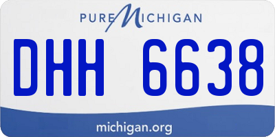 MI license plate DHH6638