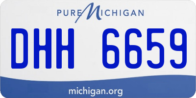 MI license plate DHH6659