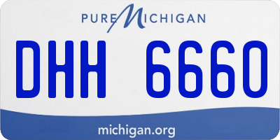 MI license plate DHH6660