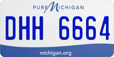 MI license plate DHH6664