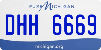 MI license plate DHH6669
