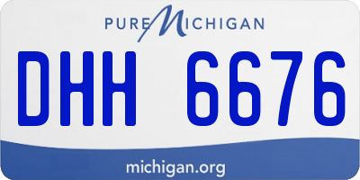 MI license plate DHH6676
