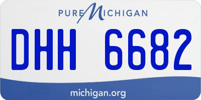 MI license plate DHH6682