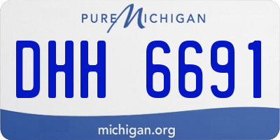 MI license plate DHH6691