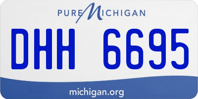 MI license plate DHH6695