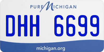 MI license plate DHH6699