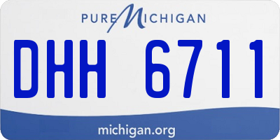 MI license plate DHH6711