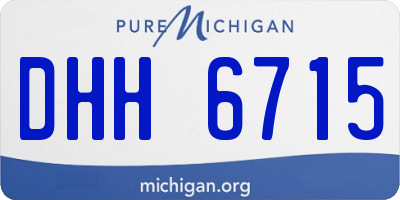 MI license plate DHH6715