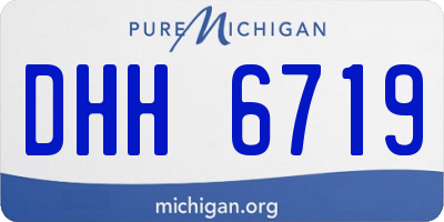 MI license plate DHH6719
