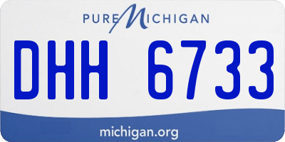 MI license plate DHH6733