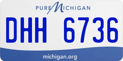 MI license plate DHH6736