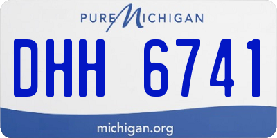 MI license plate DHH6741