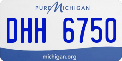 MI license plate DHH6750