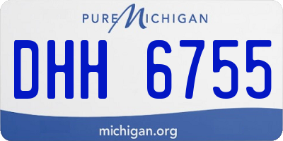 MI license plate DHH6755