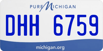MI license plate DHH6759