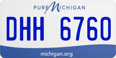 MI license plate DHH6760