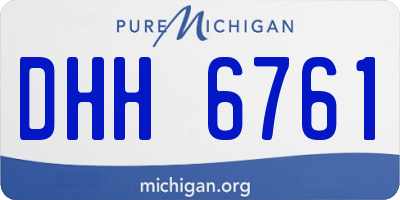 MI license plate DHH6761