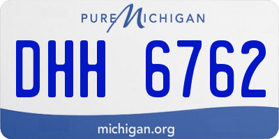 MI license plate DHH6762