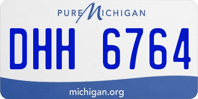 MI license plate DHH6764
