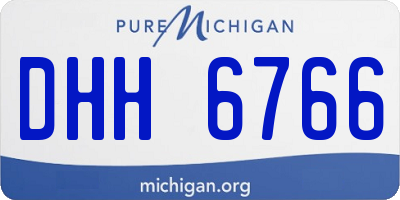 MI license plate DHH6766